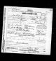 Death Certificate 1898 Detroit in Wayne, MI, USA.